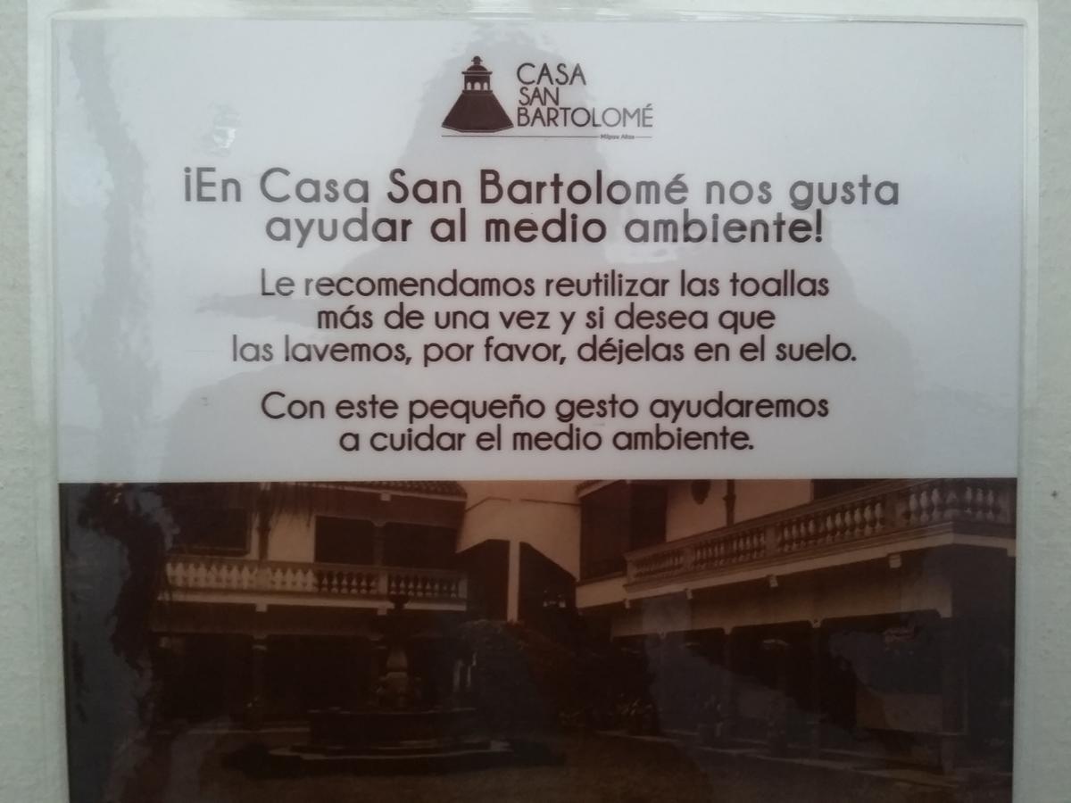 Casa San Bartolome Hotel San Bartolome Milpas Altas Bagian luar foto